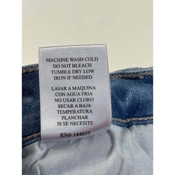 KanCan Signature Denim Shorts Size 26 Frayed Hem Distressed Light Wash - Picture 11 of 12